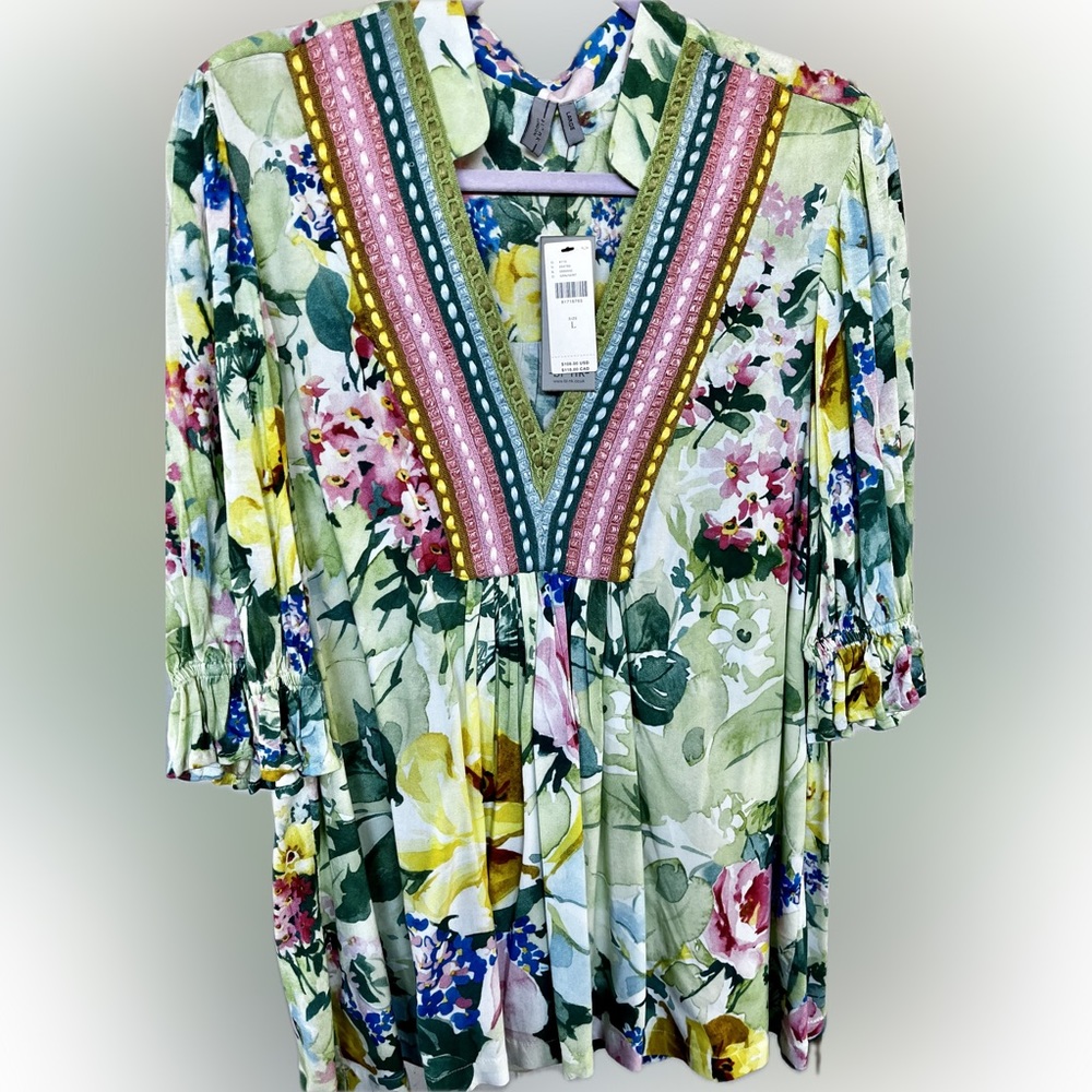 Anthropologie Floral Shirt